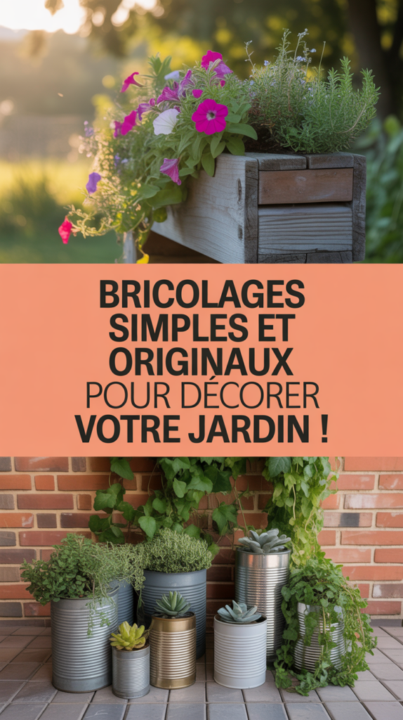 Bricolages simples et originaux pour décorer votre jardin !