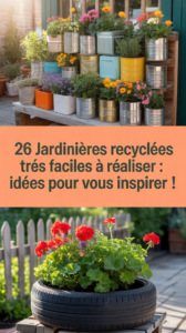 26 jardinières recyclées très faciles à réaliser : idées pour vous inspirer !