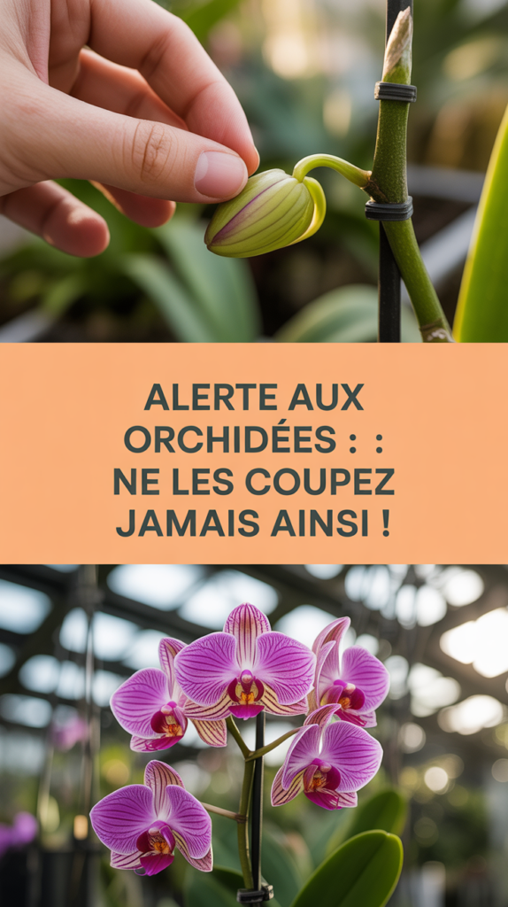 Alerte aux orchidées : ne les coupez jamais ainsi !