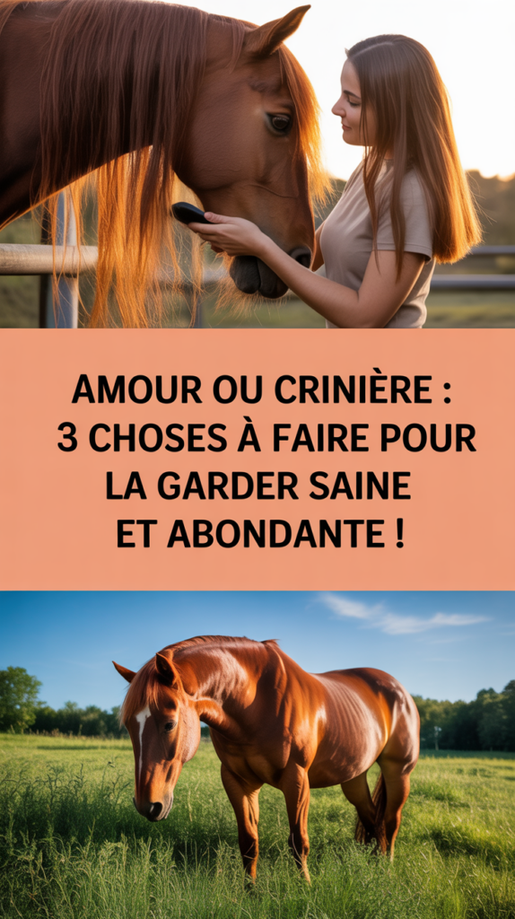 Amour ou crinière : 3 choses à faire pour la garder saine et abondante !