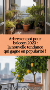 Arbres en pot pour balcon 2023 : la nouvelle tendance qui gagne en popularité !