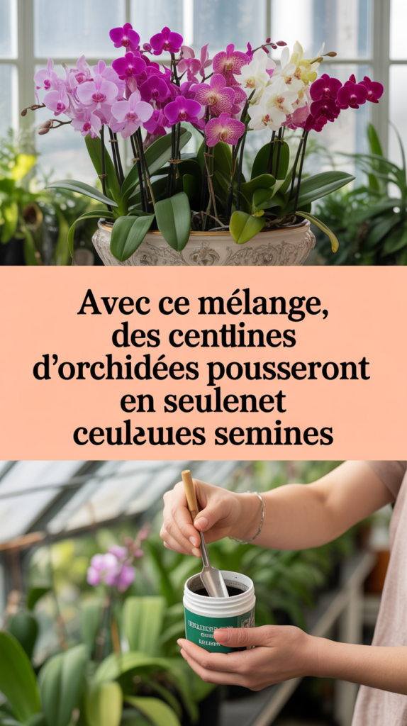 Avec ce mélange, des centaines d'orchidées pousseront en seulement quelques semaines