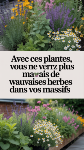 Avec ces plantes, vous ne verrez plus jamais de mauvaises herbes dans vos massifs