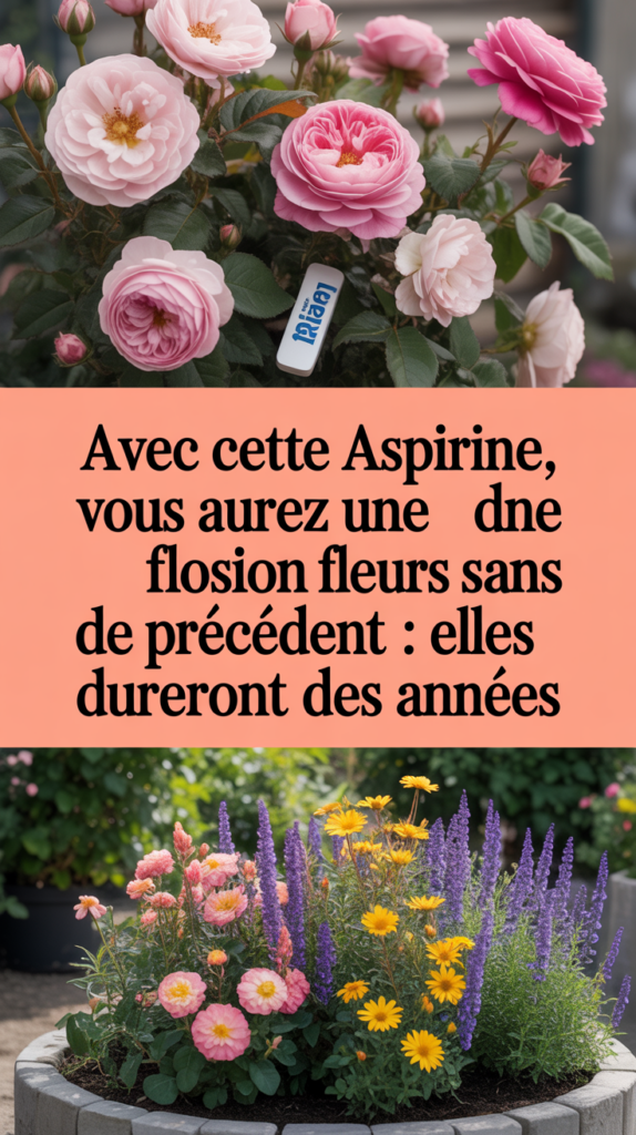Avec cette aspirine, vous aurez une explosion de fleurs sans précédent : elles dureront des années