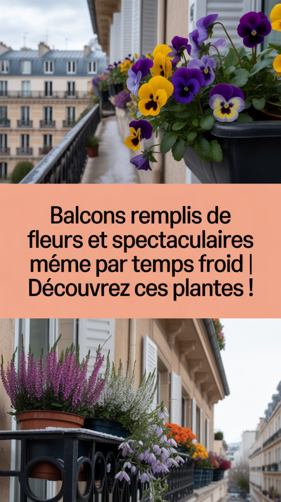 Balcons remplis de fleurs et spectaculaires même par temps froid | Découvrez ces plantes !