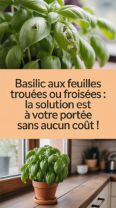 Basilic aux feuilles trouées ou froissées : la solution est à votre portée sans aucun coût !