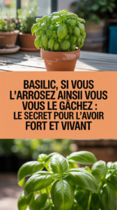Basilic, si vous l'arrosez ainsi vous le gâchez : le secret pour l'avoir fort et vivant