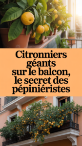 Citronniers géants sur le balcon, le secret des pépiniéristes