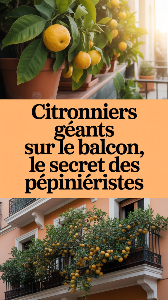 Citronniers géants sur le balcon, le secret des pépiniéristes