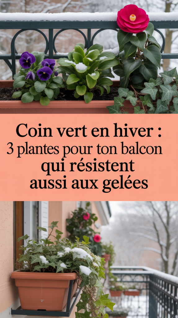 Coin vert en hiver : 3 plantes pour ton balcon qui résistent aussi aux gelées