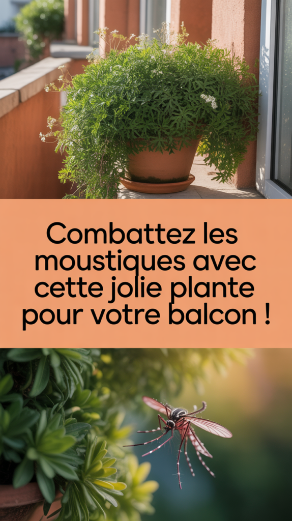 Combattez les moustiques avec cette jolie plante pour votre balcon !