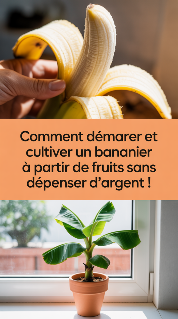Comment démarrer et cultiver un bananier à partir de fruits sans dépenser d’argent !