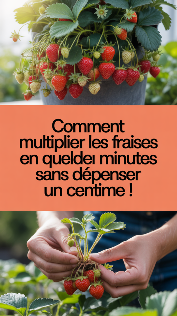 Comment multiplier les fraises en quelques minutes sans dépenser un centime !