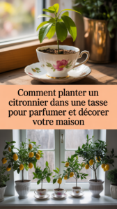 Comment planter un citronnier dans une tasse pour parfumer et décorer votre maison