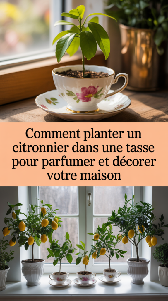 Comment planter un citronnier dans une tasse pour parfumer et décorer votre maison