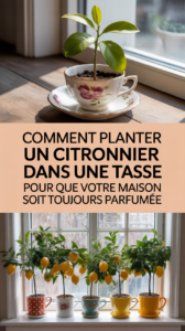 Comment planter un citronnier dans une tasse : pour que votre maison soit toujours parfumée