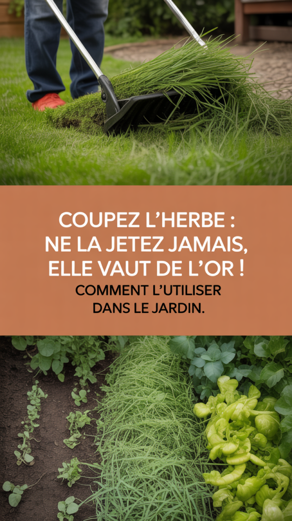Coupez l'herbe : ne la jetez jamais, elle vaut de l'or ! Comment l'utiliser dans le jardin.