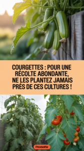 Courgettes : pour une récolte abondante, ne les plantez jamais près de ces cultures !