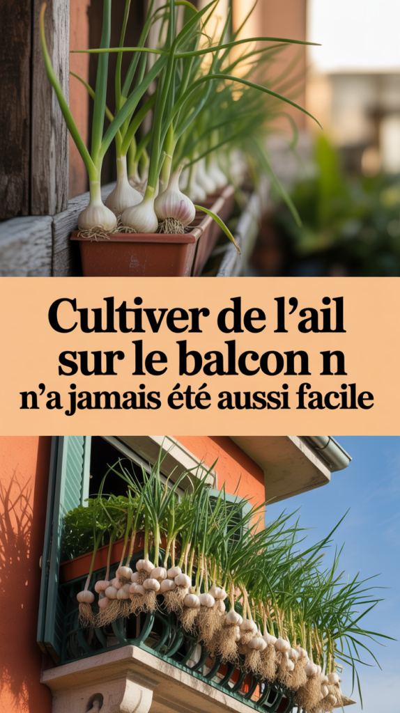 Cultiver de l’ail sur le balcon n’a jamais été aussi facile