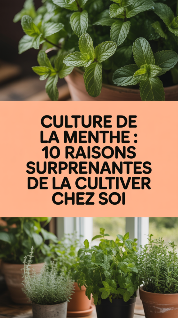 Culture de la menthe : 10 raisons surprenantes de la cultiver chez soi