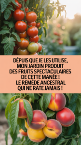 Depuis que je les utilise, mon jardin produit des fruits spectaculaires de cette manière ! Le remède ancestral qui ne rate jamais !