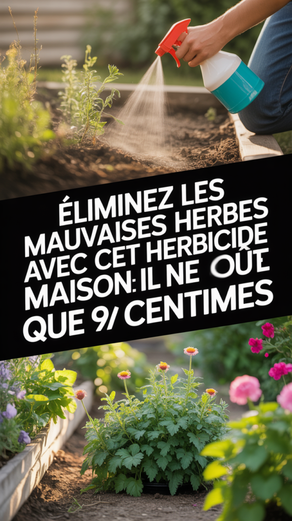 Éliminez les mauvaises herbes avec cet herbicide maison : il ne coûte que 90 centimes