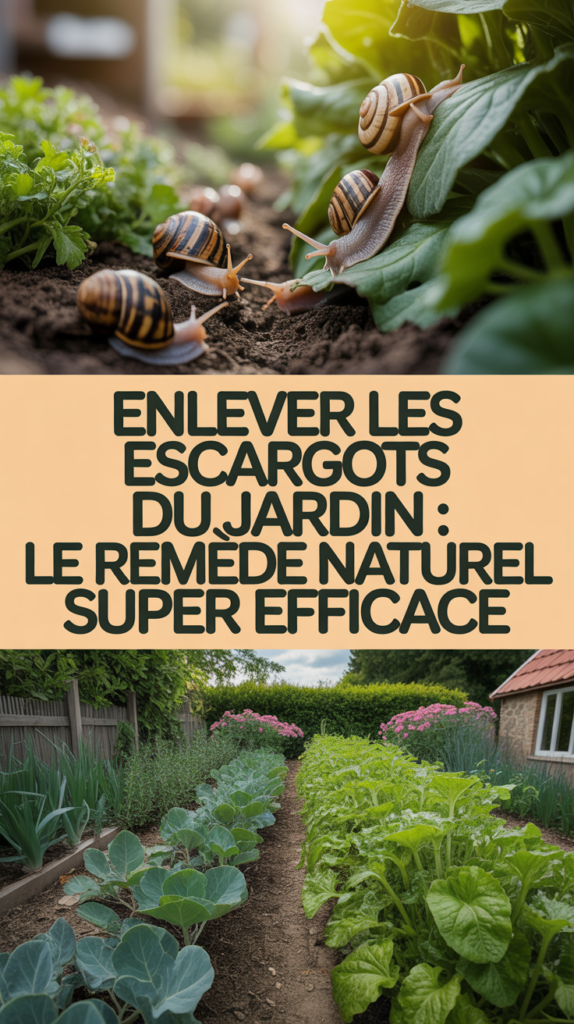 Enlever les escargots du jardin : le remède naturel super efficace