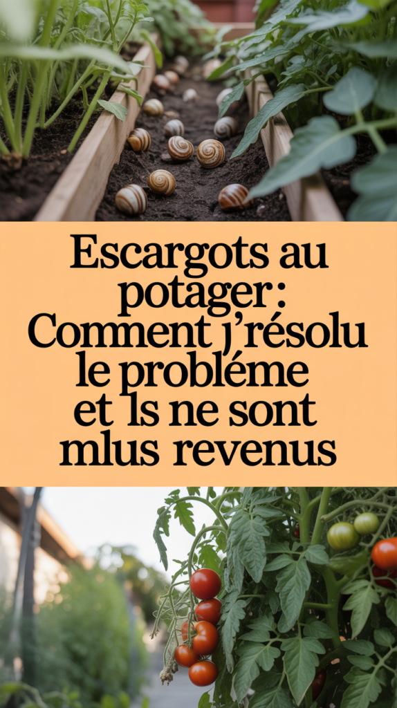 Escargots au potager : comment j'ai résolu le problème et ils ne sont plus revenus