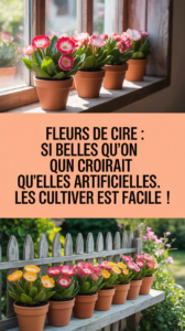Fleurs de cire : si belles qu'on croirait qu'elles sont artificielles. Les cultiver est facile !
