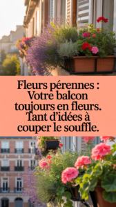 Fleurs pérennes : Votre balcon toujours en fleurs. Tant d'idées à couper le souffle.