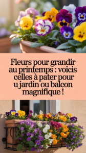 Fleurs pour grandir au printemps : voici celles à planter pour un jardin ou balcon magnifique !