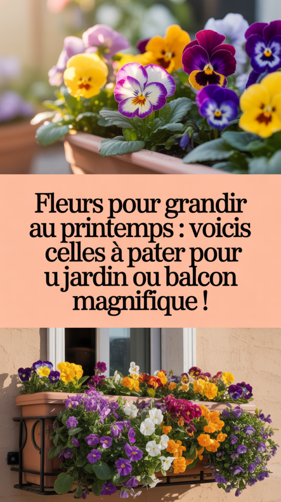 Fleurs pour grandir au printemps : voici celles à planter pour un jardin ou balcon magnifique !