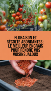 Floraison et récolte abondantes : le meilleur engrais pour rendre vos voisins jaloux