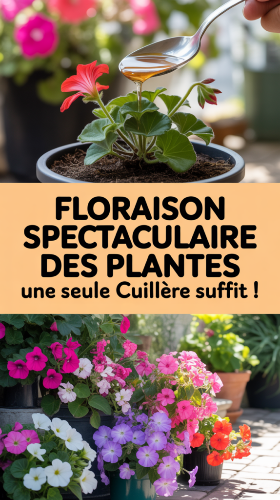Floraison spectaculaire des plantes : une seule cuillère suffit !