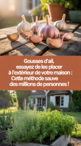 Gousses d'ail, essayez de les placer à l'extérieur de votre maison : cette méthode sauve des millions de personnes !