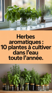 Herbes aromatiques : 10 plantes à cultiver dans l'eau toute l'année.