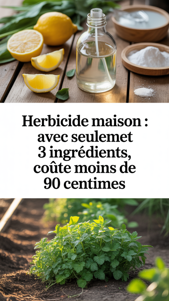 Herbicide maison : avec seulement 3 ingrédients, coûte moins de 90 centimes
