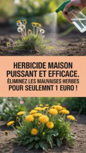 Herbicide maison puissant et efficace. Éliminez les mauvaises herbes pour seulement 1 euro !