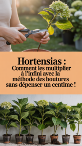 Hortensias : comment les multiplier à l’infini avec la méthode des boutures sans dépenser un centime !