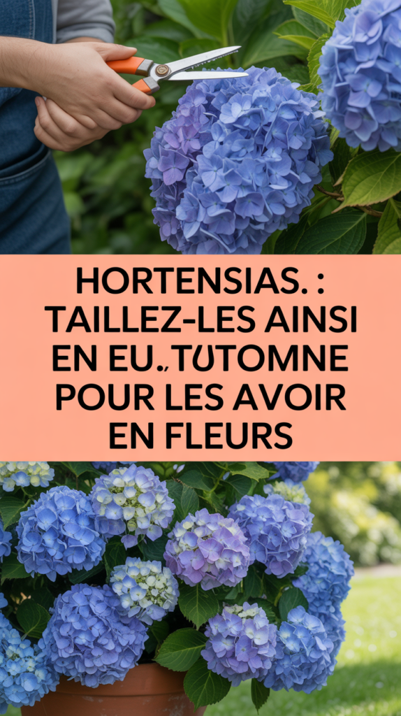Hortensias : taillez-les ainsi en automne pour les avoir toujours en fleurs