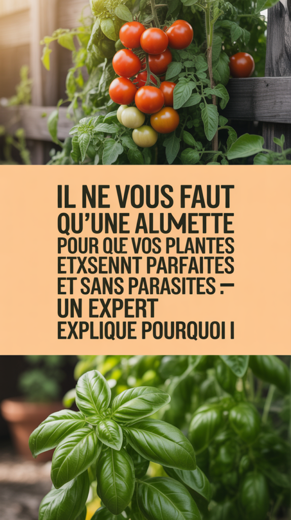 Il ne vous faut qu'une allumette pour que vos plantes soient parfaites et sans parasites : un expert explique pourquoi
