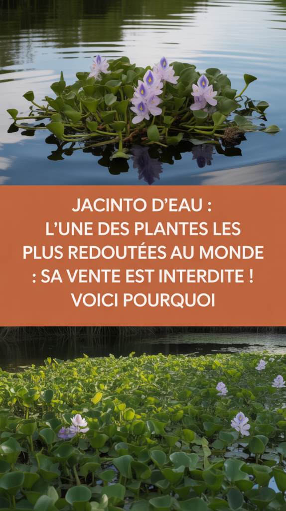 Jacinto d’eau : l’une des plantes les plus redoutées au monde : sa vente est interdite ! Voici pourquoi