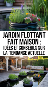 Jardin flottant fait maison : idées et conseils sur la tendance actuelle