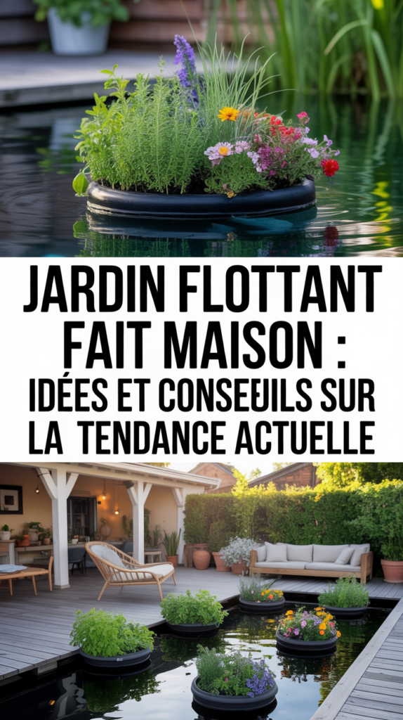 Jardin flottant fait maison : idées et conseils sur la tendance actuelle