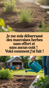 Je me suis débarrassé des mauvaises herbes sans effort et sans aucun coût ! Voici comment j'ai fait !