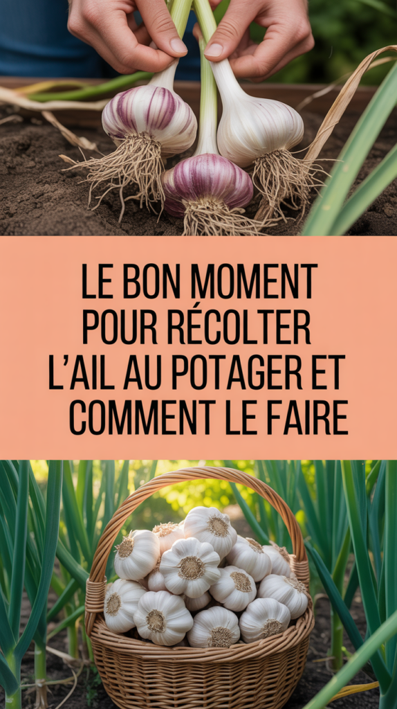 Le bon moment pour récolter l'ail au potager et comment le faire.