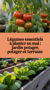 Légumes essentiels à planter en mai : jardin potager, potager et terrasse