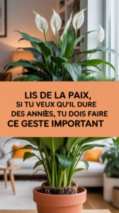 Lis de la paix, si tu veux qu'il dure des années, tu dois faire ce geste important