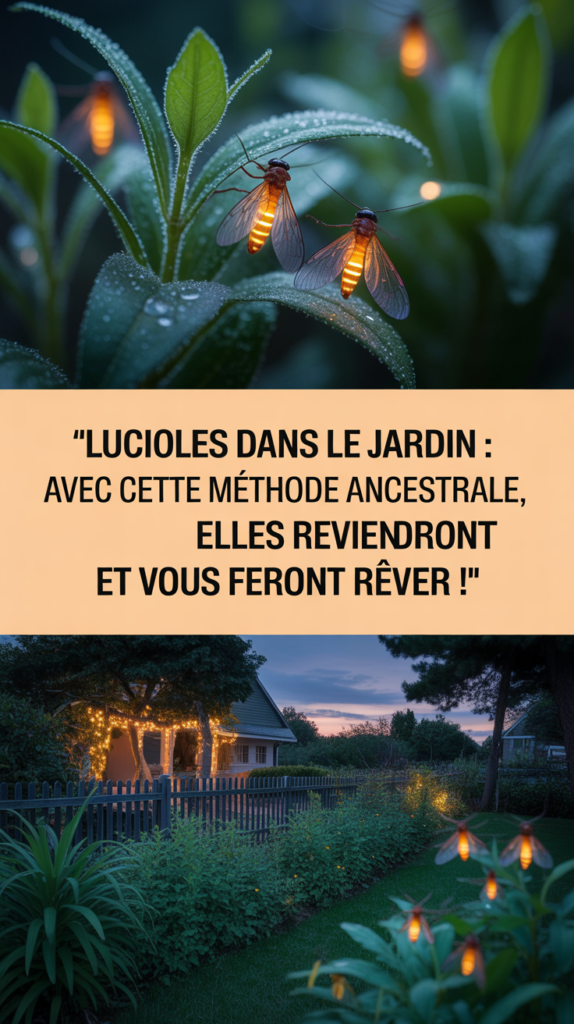 Lucioles dans le jardin : avec cette méthode ancestrale, elles reviendront et vous feront rêver !