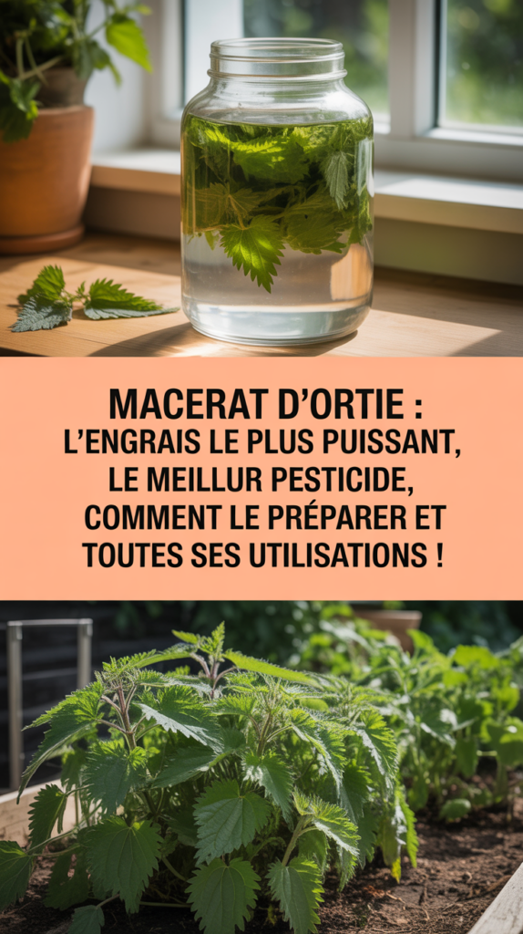 Macerat d'ortie : L'engrais le plus puissant, le meilleur pesticide, comment le préparer et toutes ses utilisations !